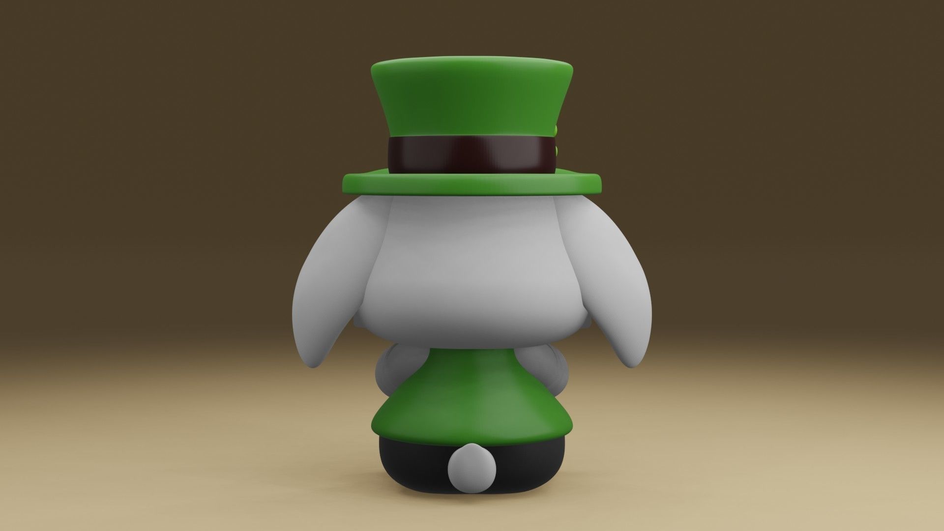 rabbit 3D print model_11