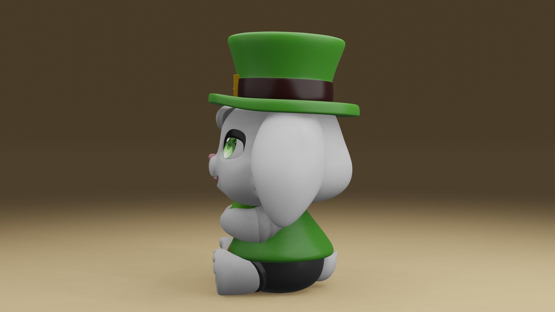 rabbit 3D print model_13