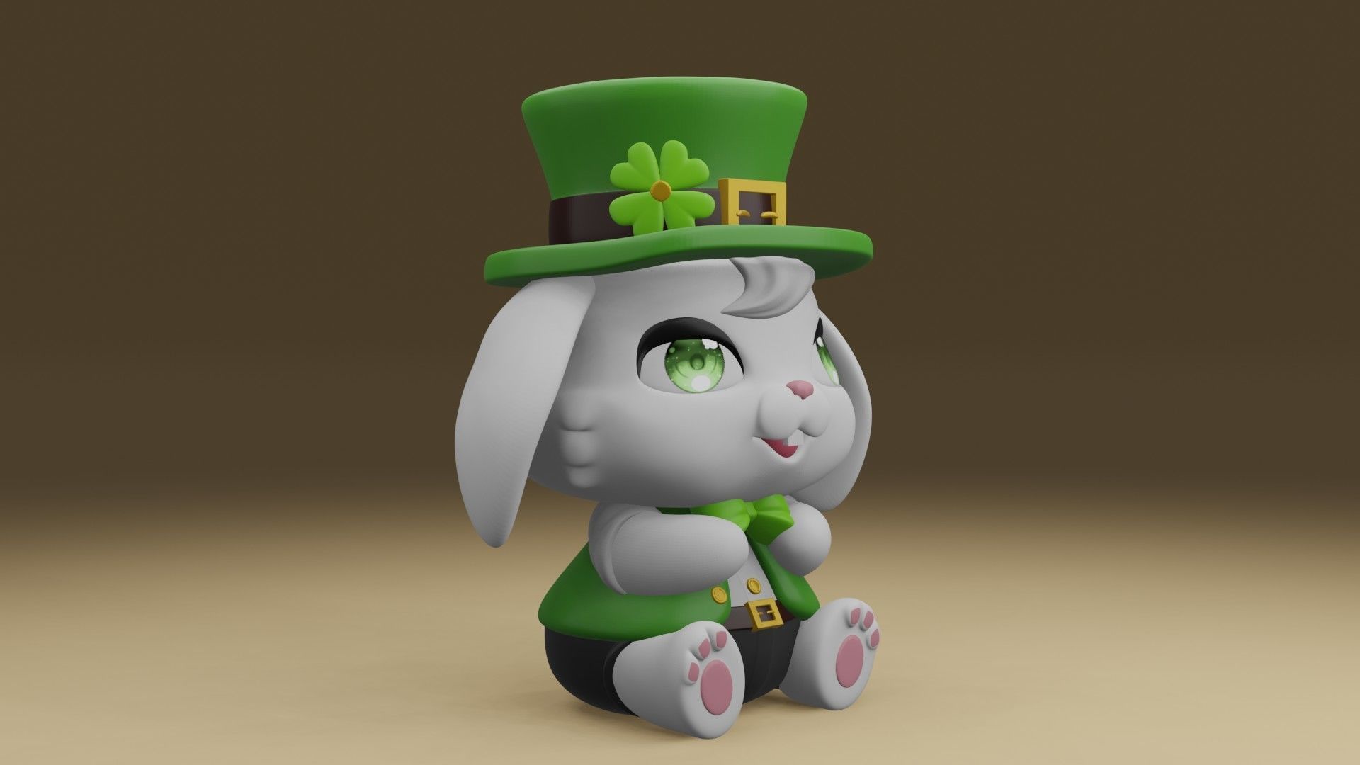 rabbit 3D print model_8