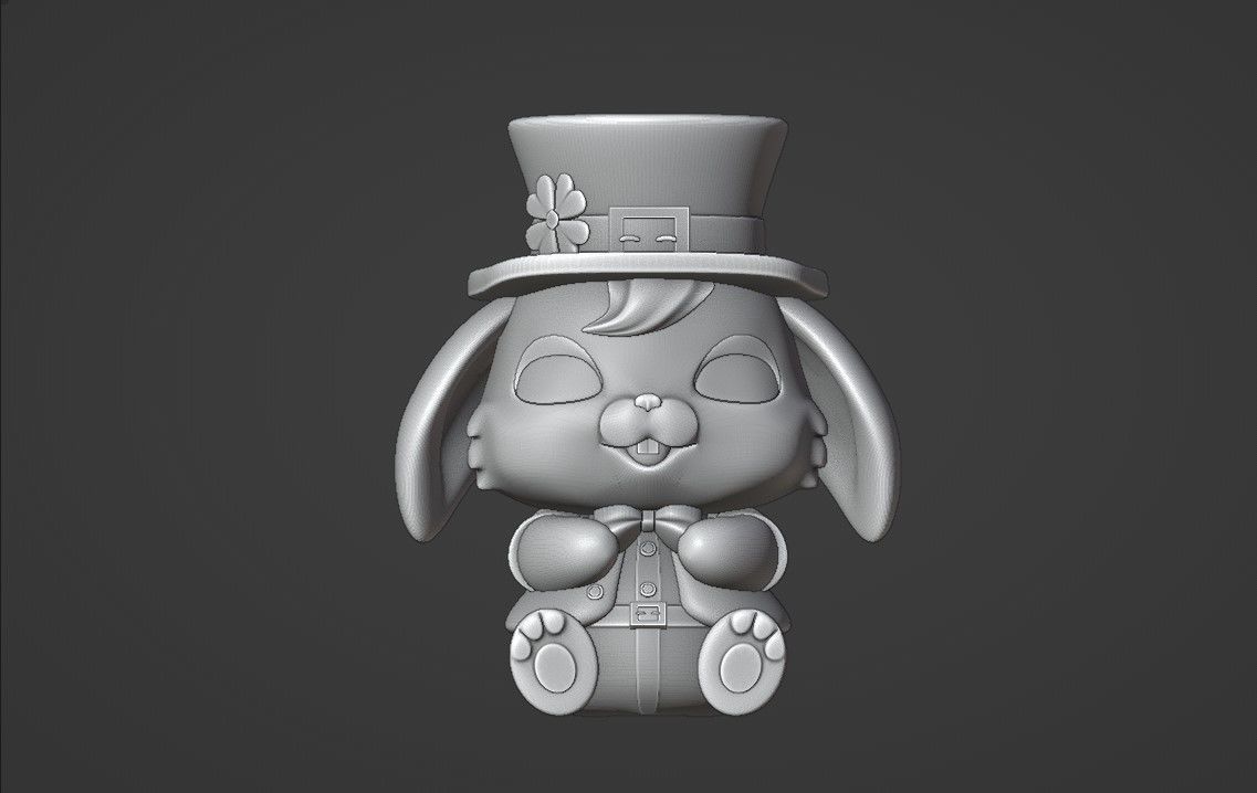rabbit 3D print model_2
