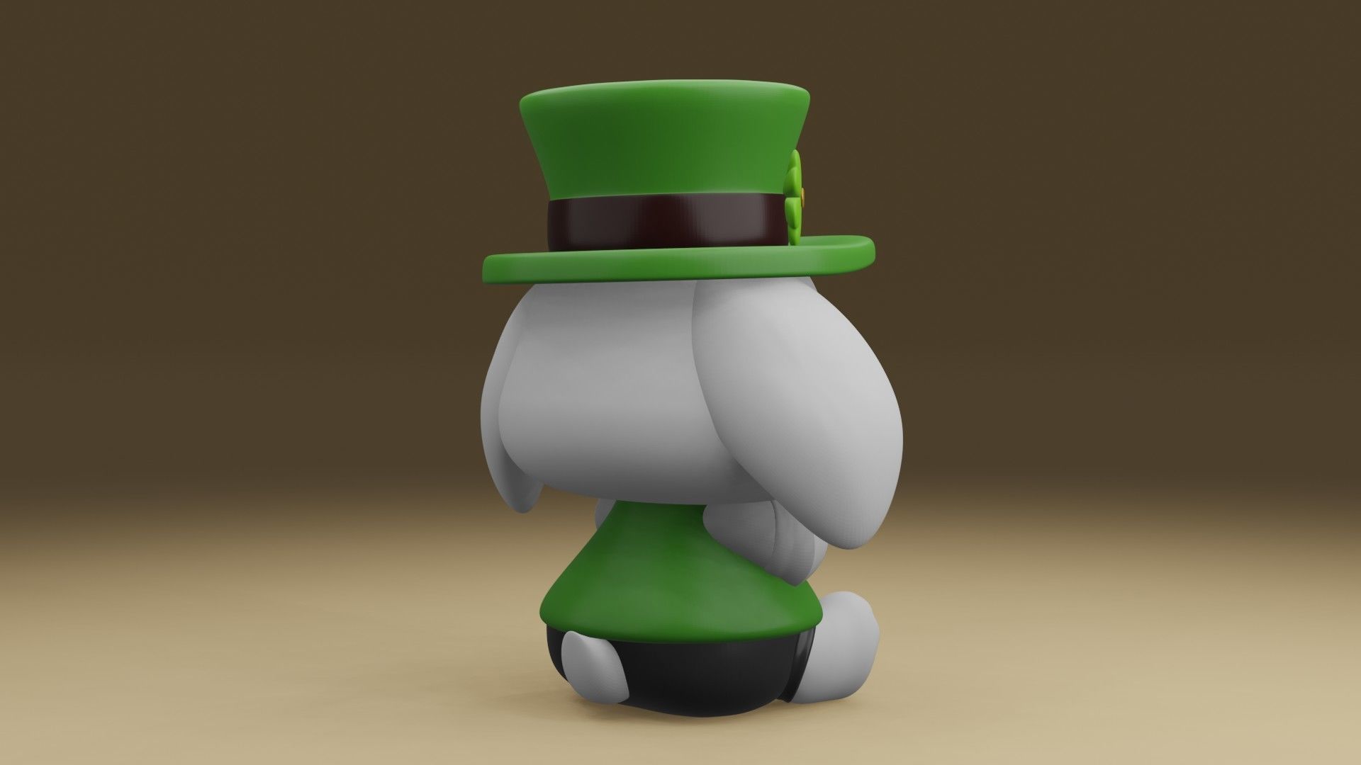 rabbit 3D print model_10