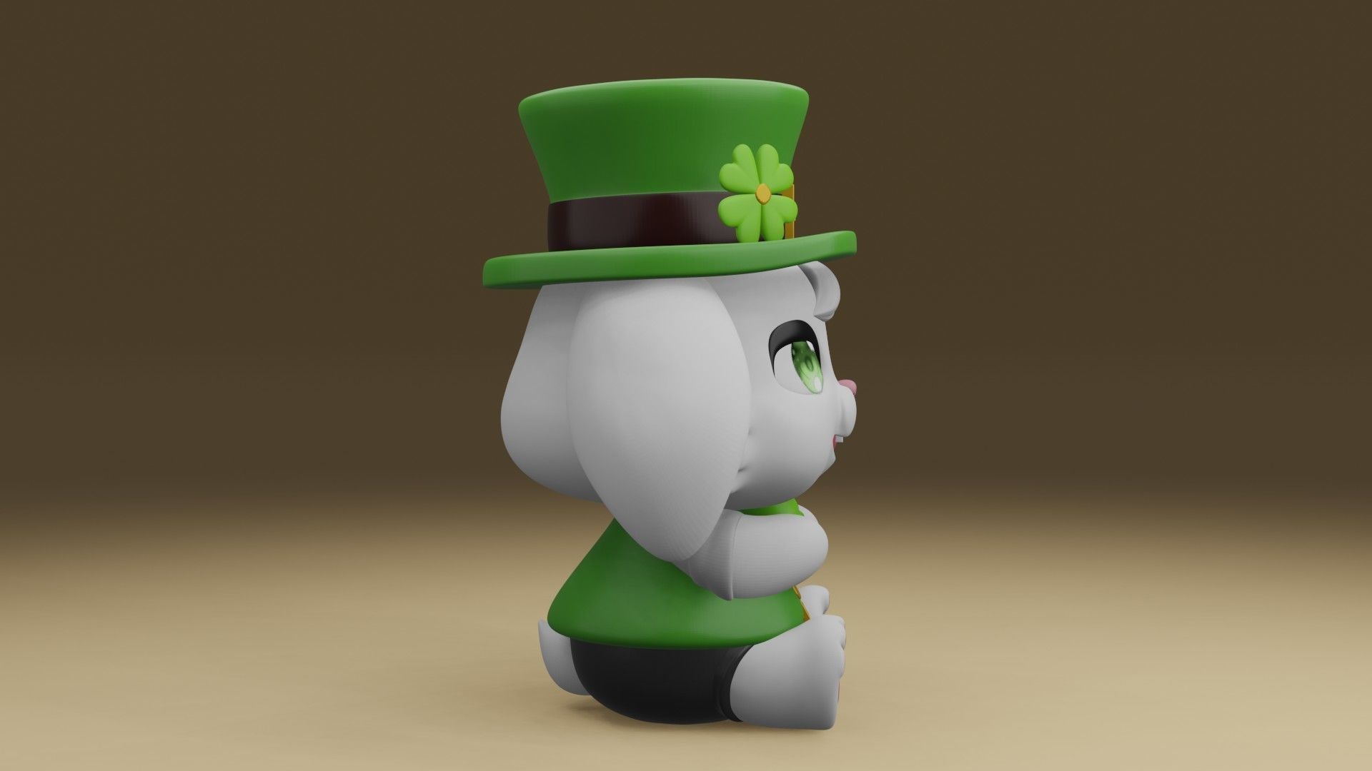 rabbit 3D print model_9