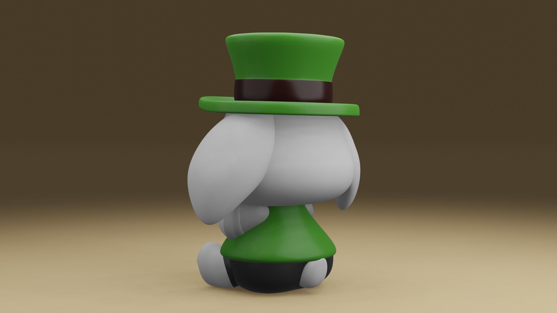 rabbit 3D print model_12