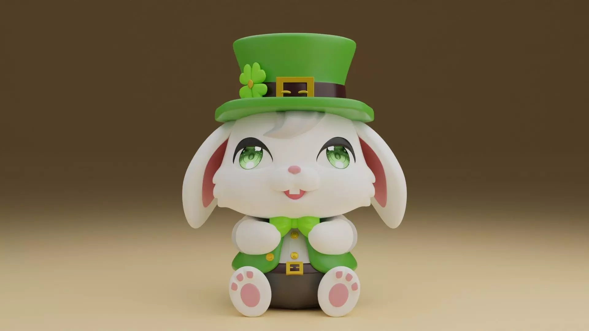 rabbit 3D print model_0