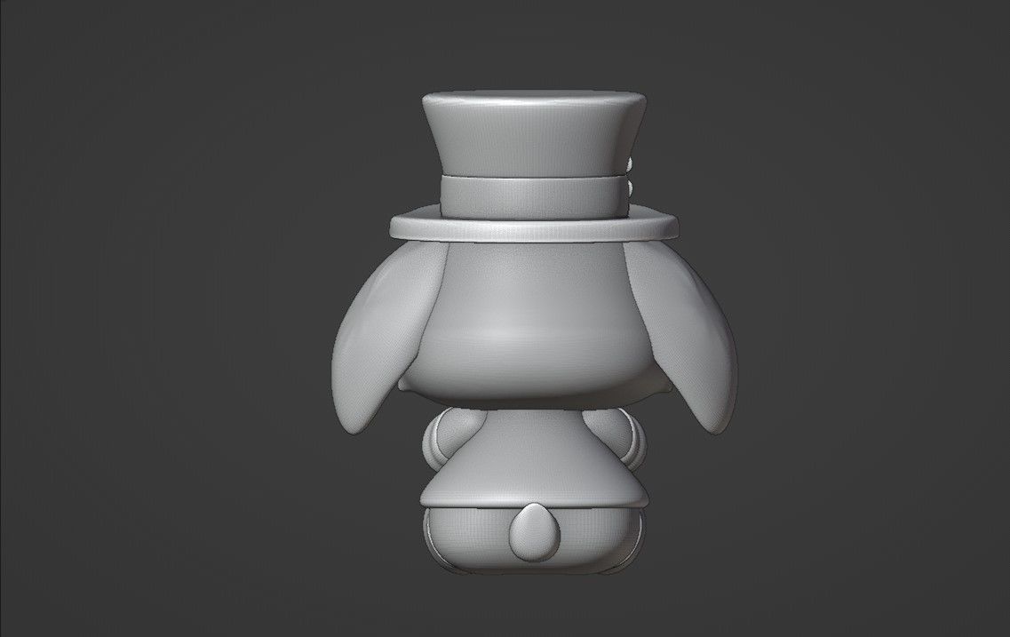 rabbit 3D print model_4
