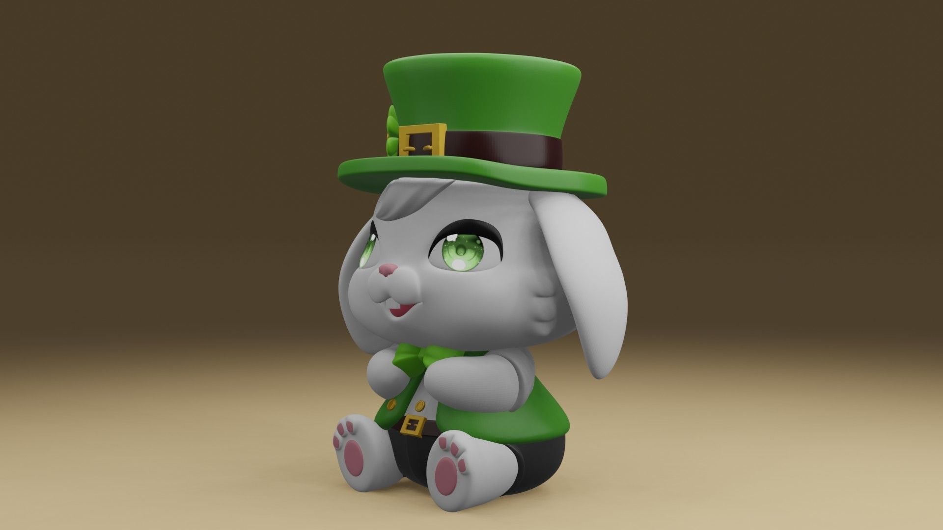 rabbit 3D print model_14