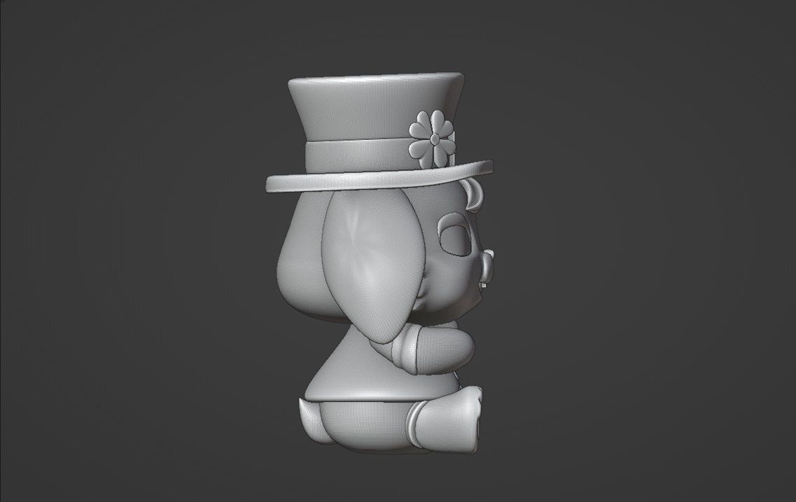 rabbit 3D print model_3