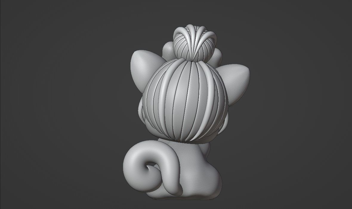 cat baby 3D print model_4