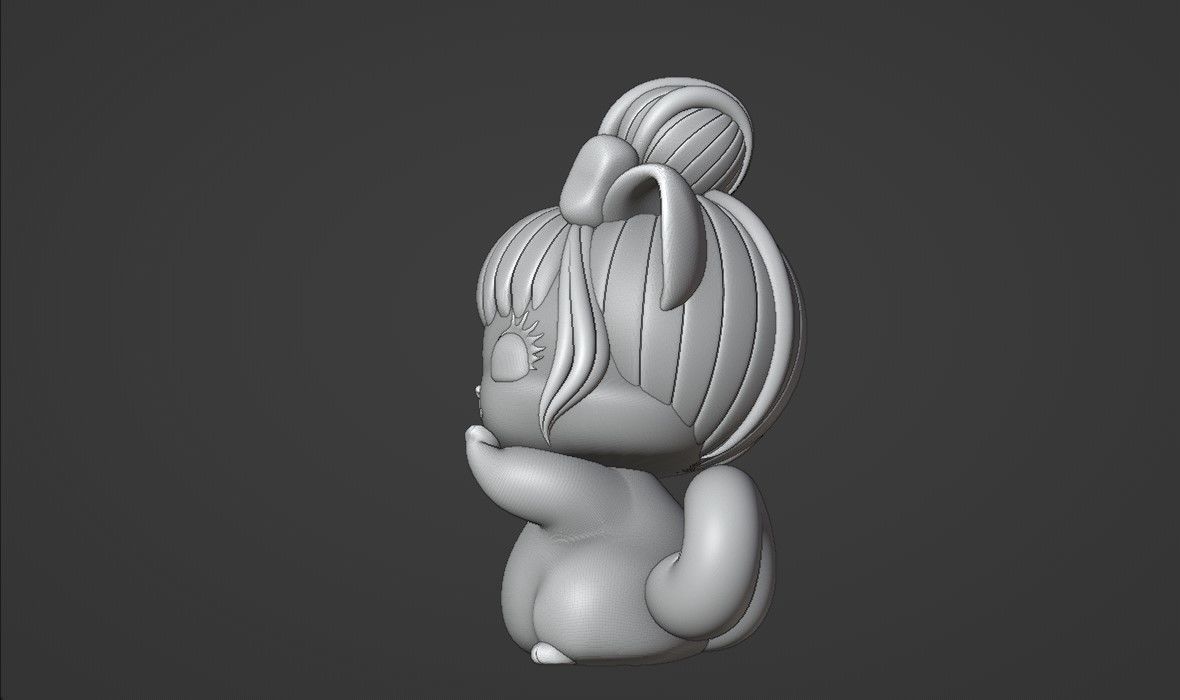 cat baby 3D print model_5