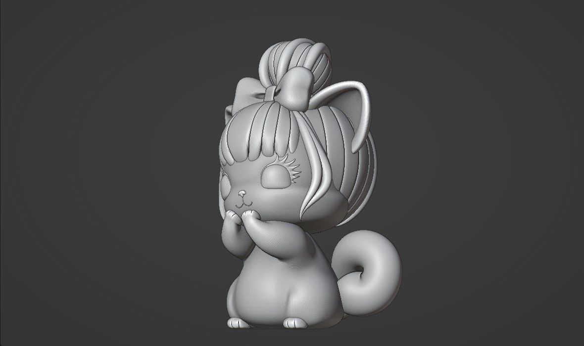cat baby 3D print model_6