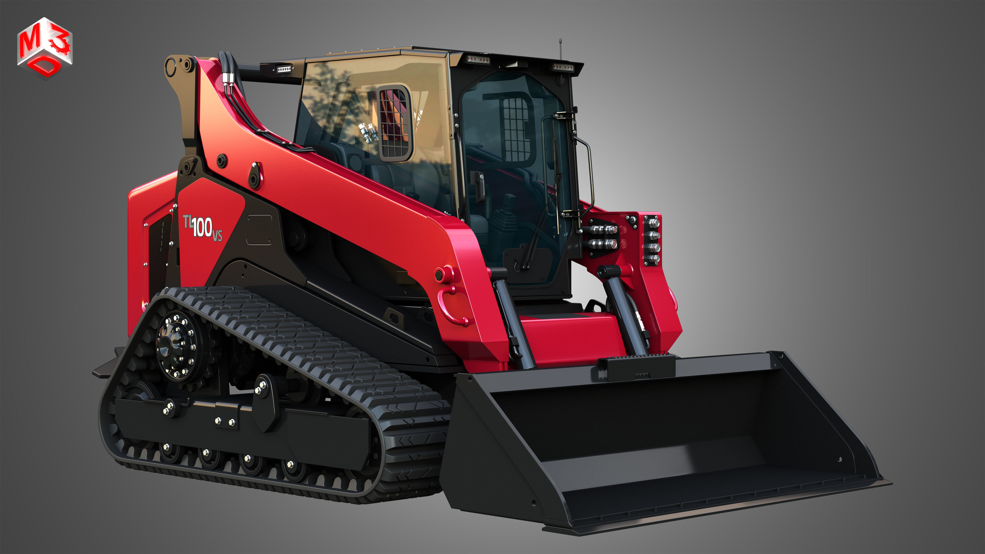 TL100VS - VT100 Compact Track Loaders 2 in 1 3D Model Collection_5