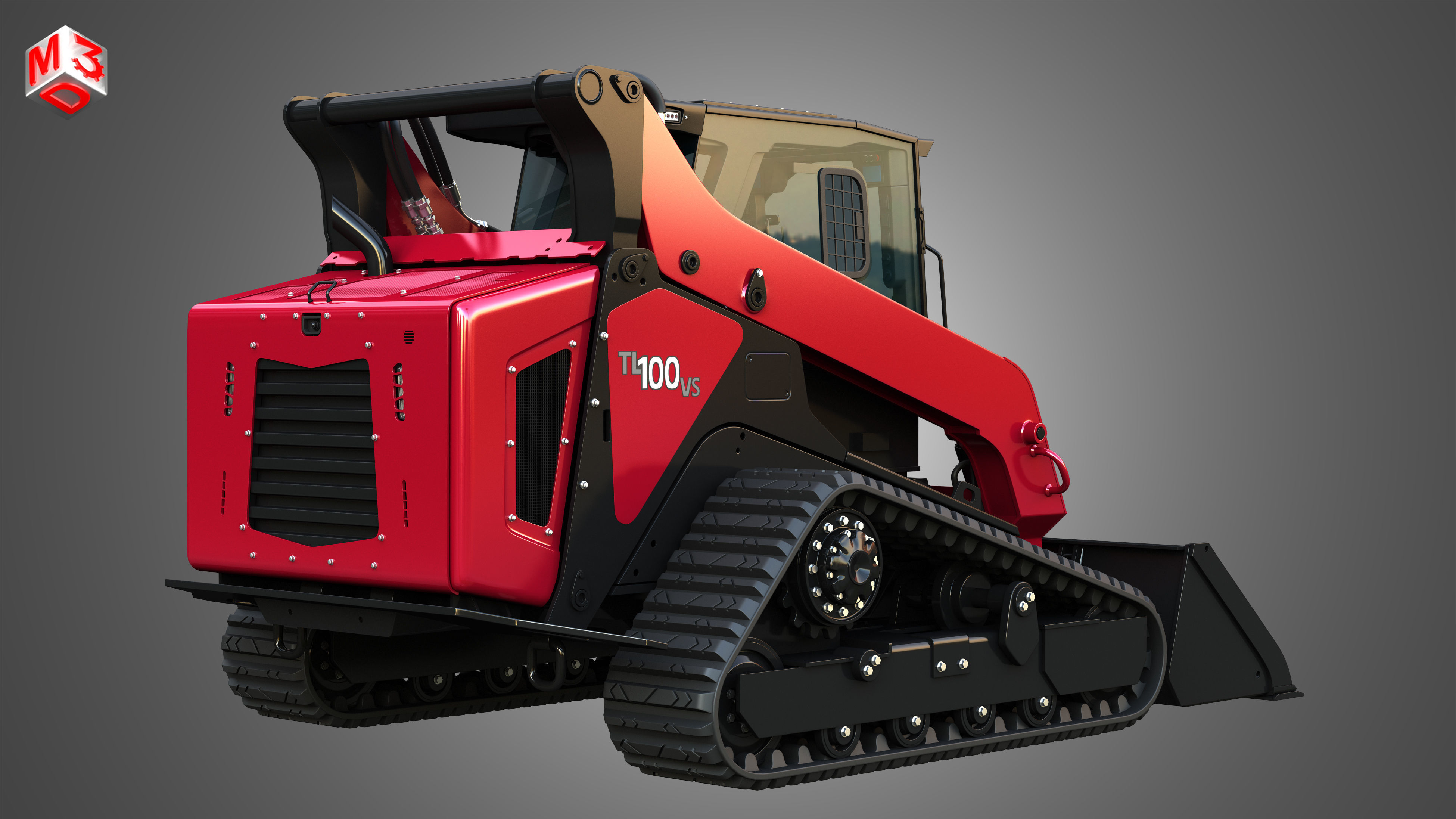 TL100VS - VT100 Compact Track Loaders 2 in 1 3D Model Collection_3