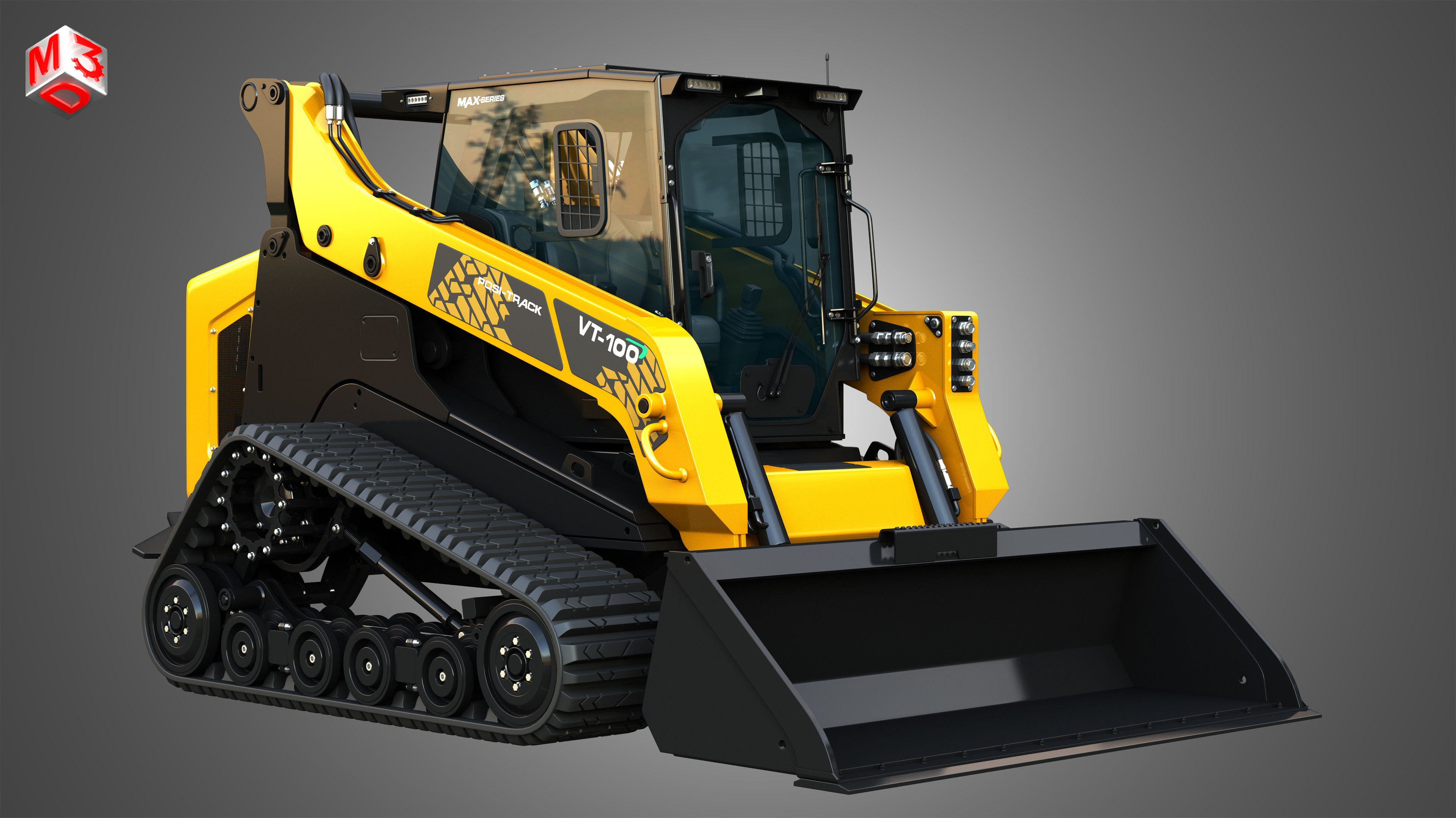 TL100VS - VT100 Compact Track Loaders 2 in 1 3D Model Collection_6