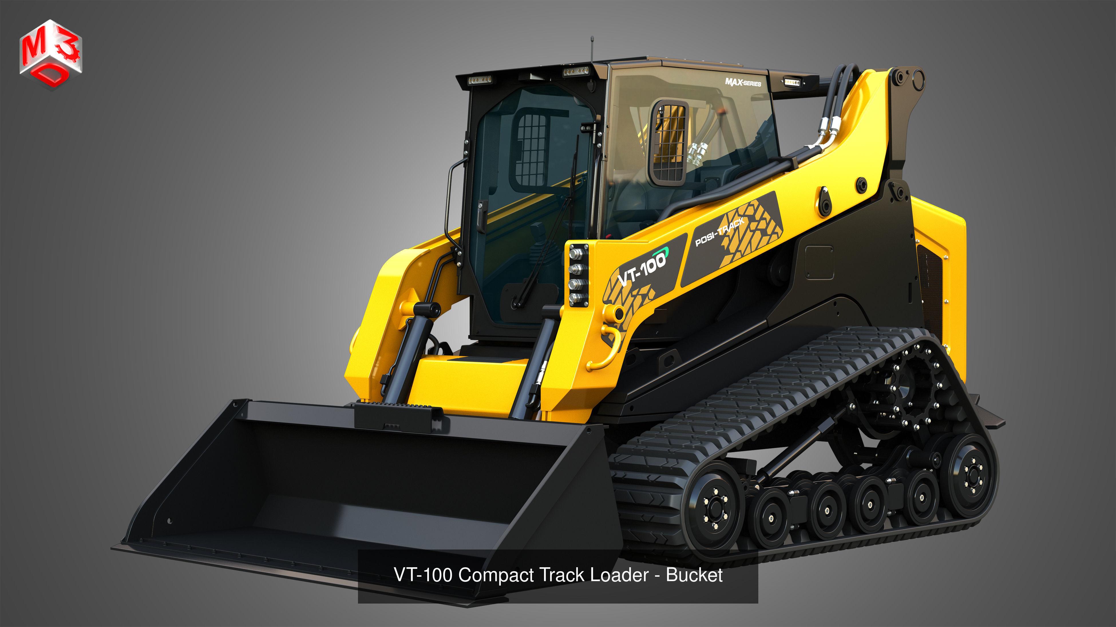 TL100VS - VT100 Compact Track Loaders 2 in 1 3D Model Collection_2
