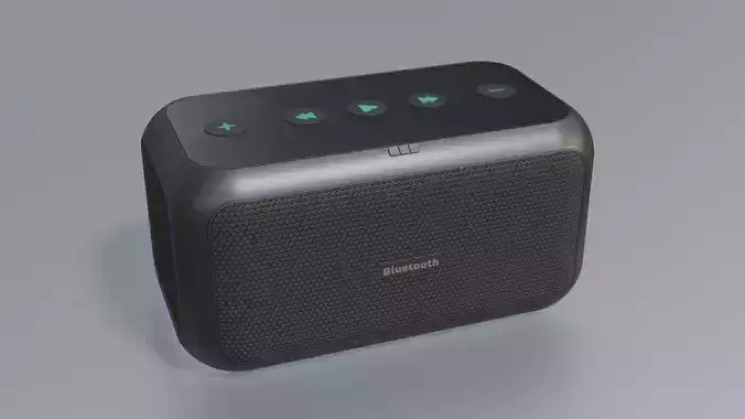 Bluetooth Speaker Low-poly 3D model
