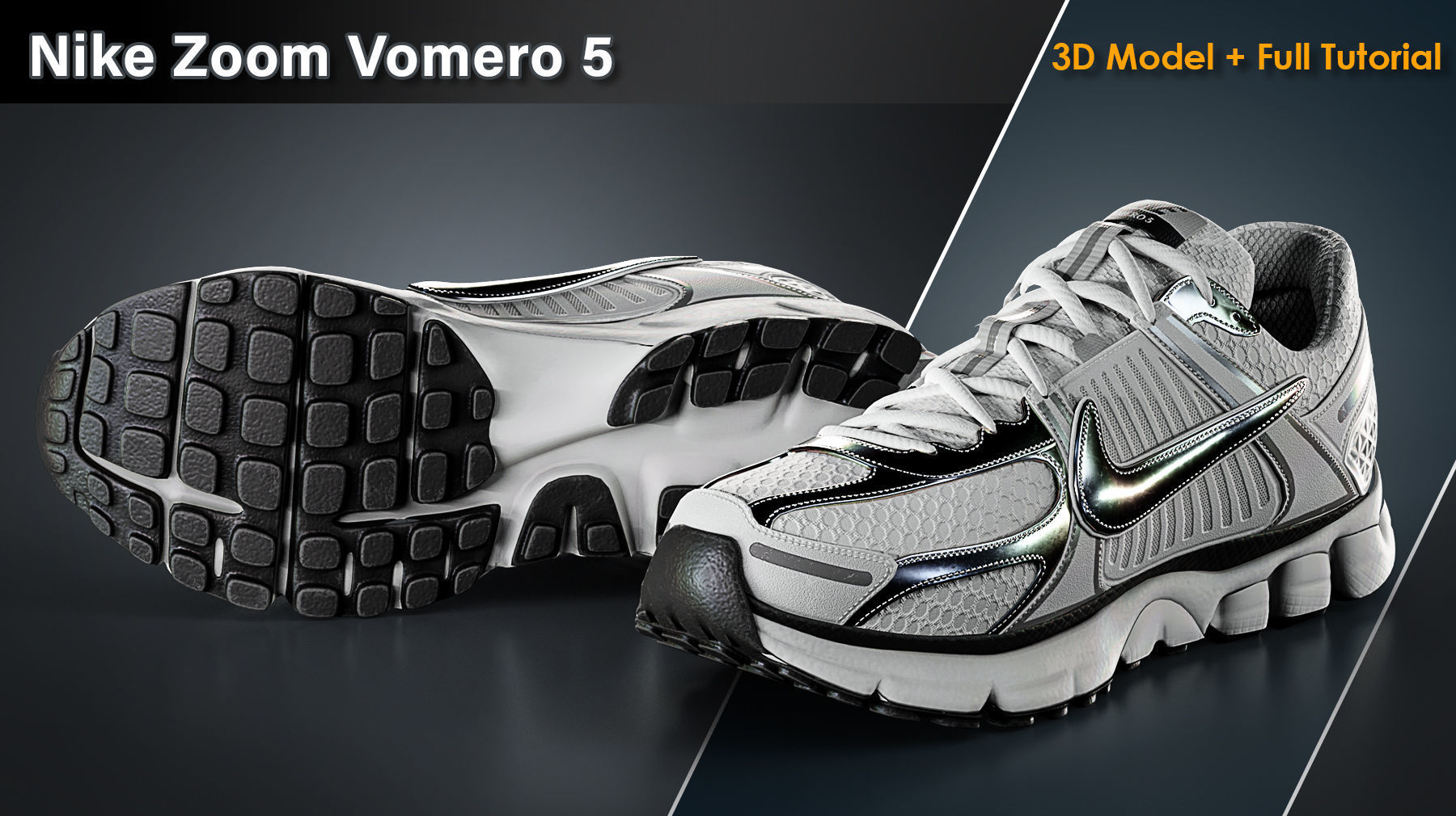 Nike Zoom Vomero 5 3D model_5