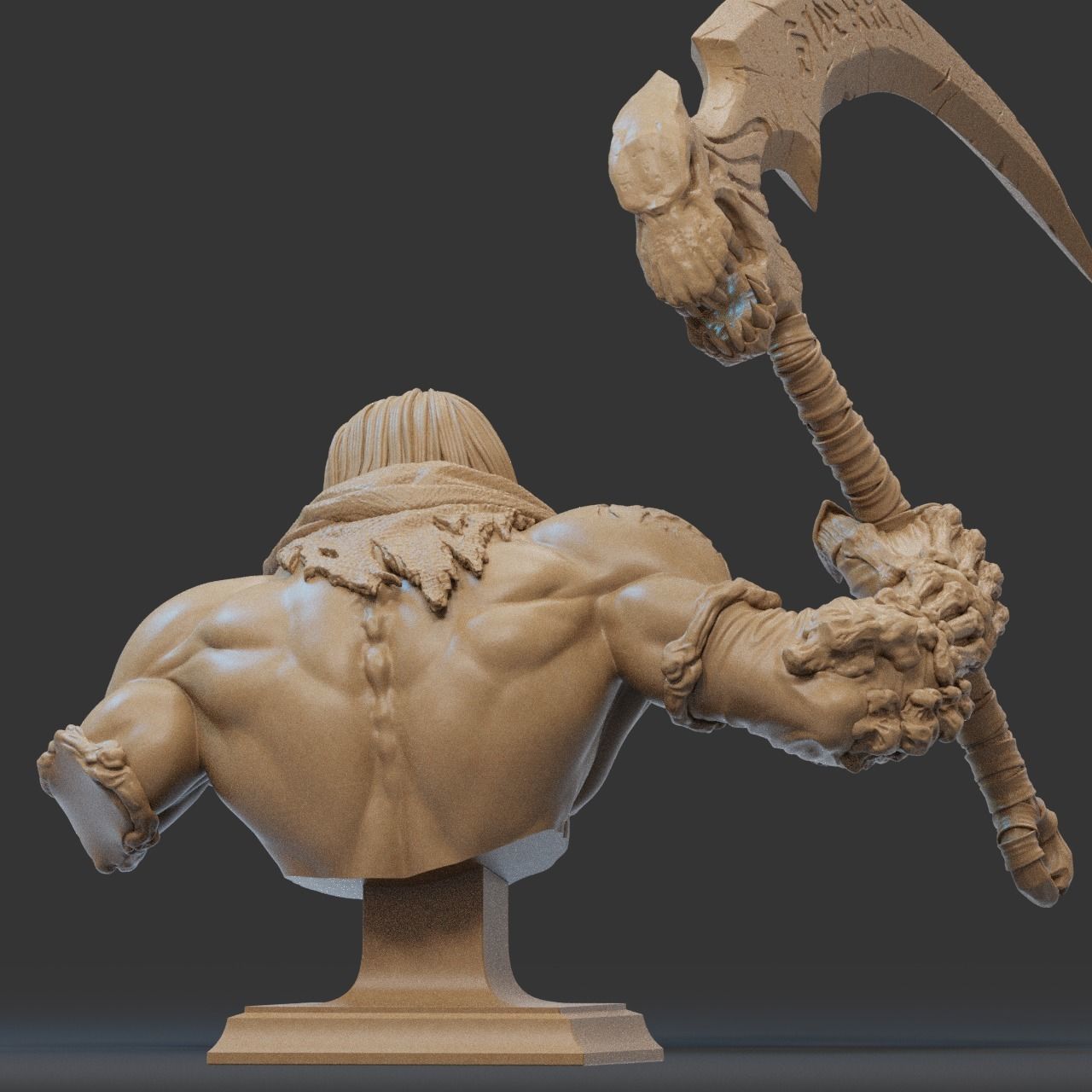 Death Bust 3D Print 3D print model_4