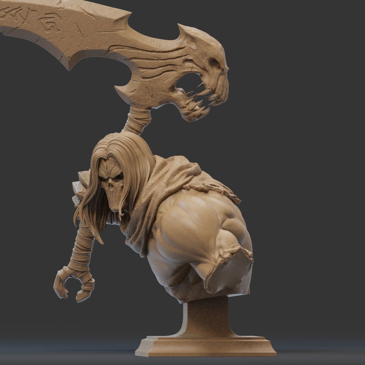 Death Bust 3D Print 3D print model_2