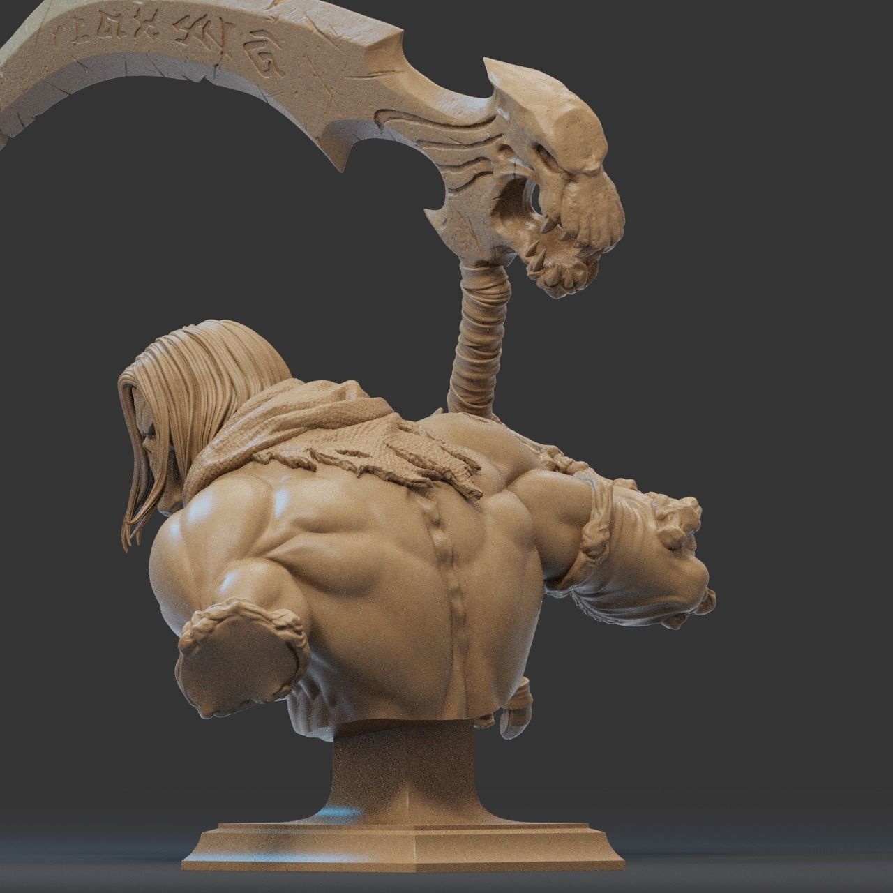 Death Bust 3D Print 3D print model_3