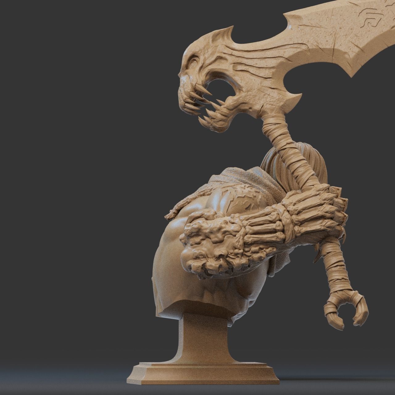 Death Bust 3D Print 3D print model_5