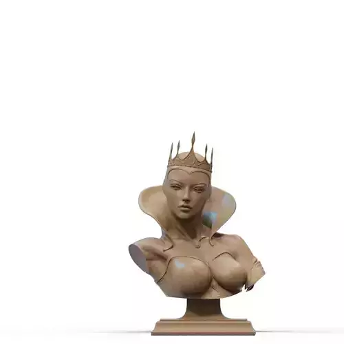 Evil Queen Bust 3D Print 3D print model