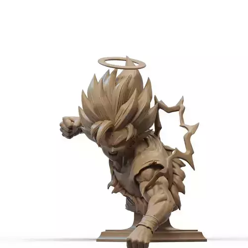 Goku Bust 3D Print