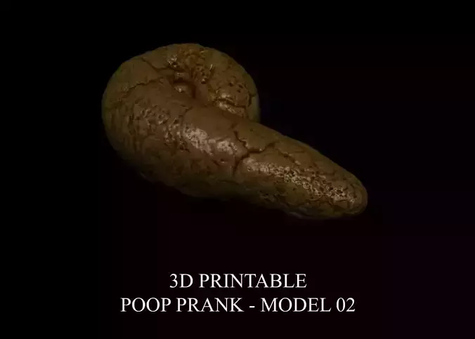 3D PRINTABLE POOP PRANK - MODEL 02 3D print model