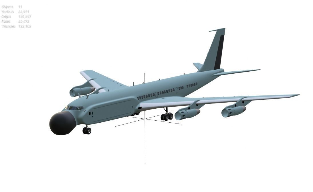 Next-Level Surveillance Aircraft - ELM 2075 PHALCON - Low-poly 3D model_5