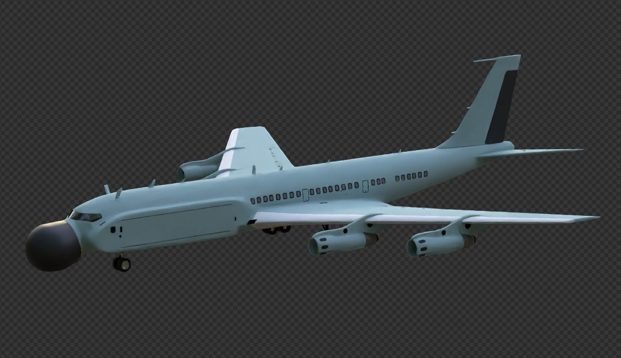 Next-Level Surveillance Aircraft - ELM 2075 PHALCON - Low-poly 3D model_16