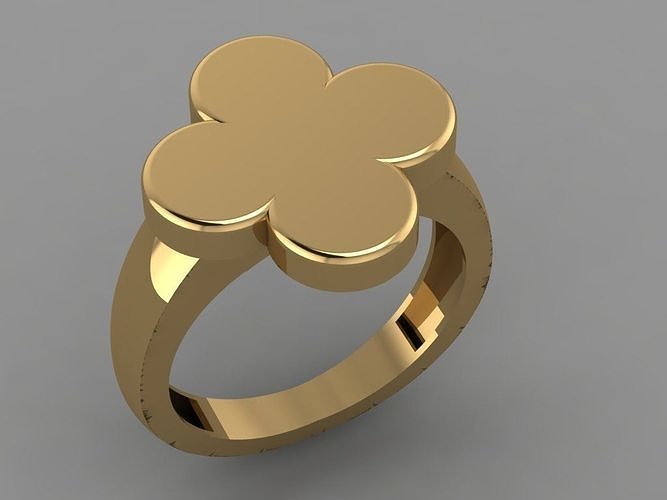 Gold ring 3D print model