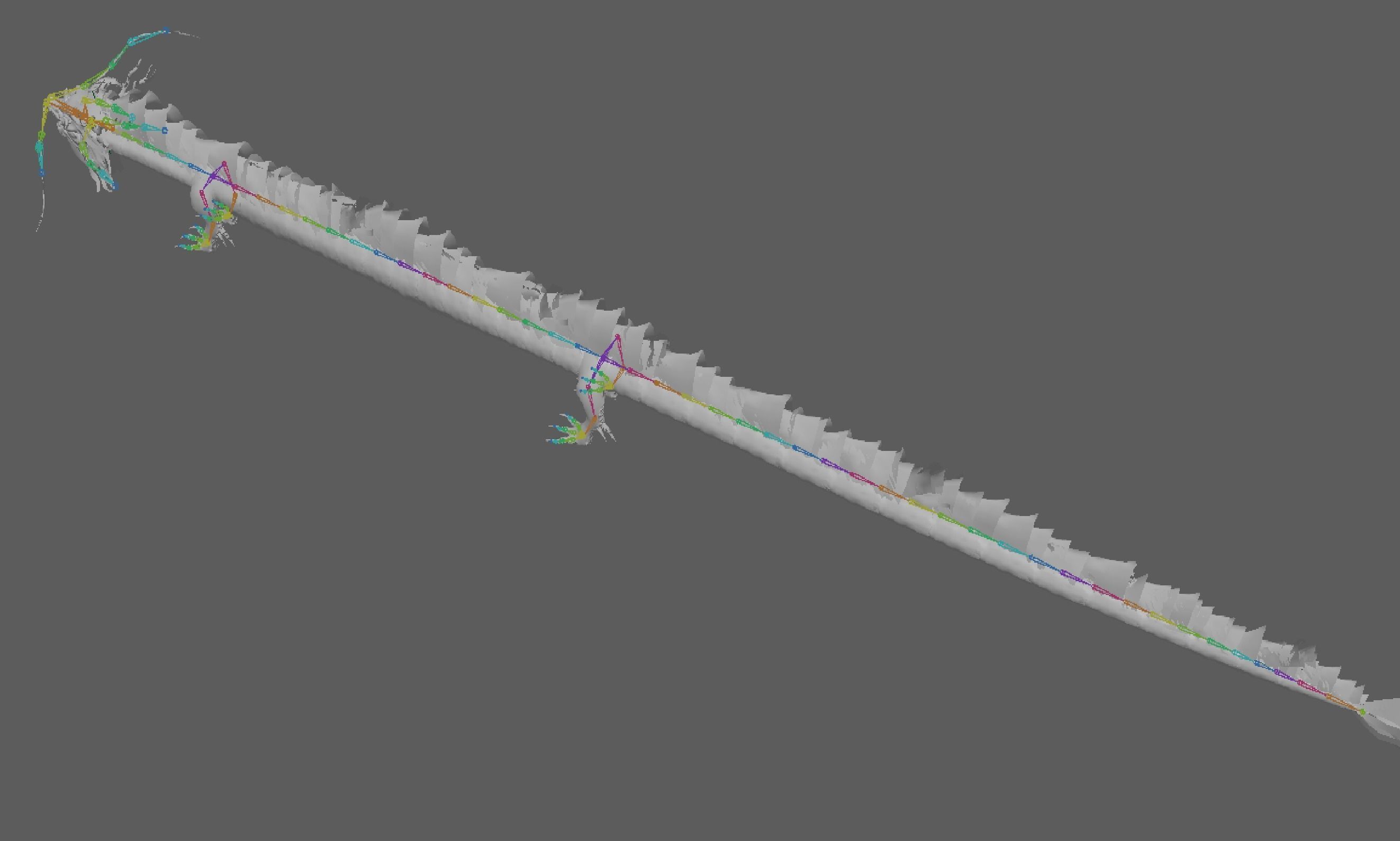 Golden Chinese Dragon 3D model_17