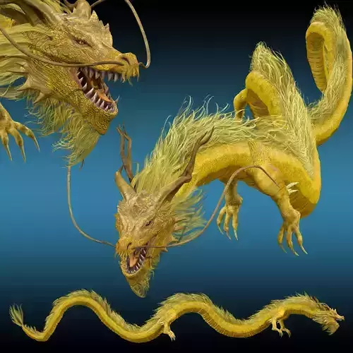 Golden Chinese Dragon