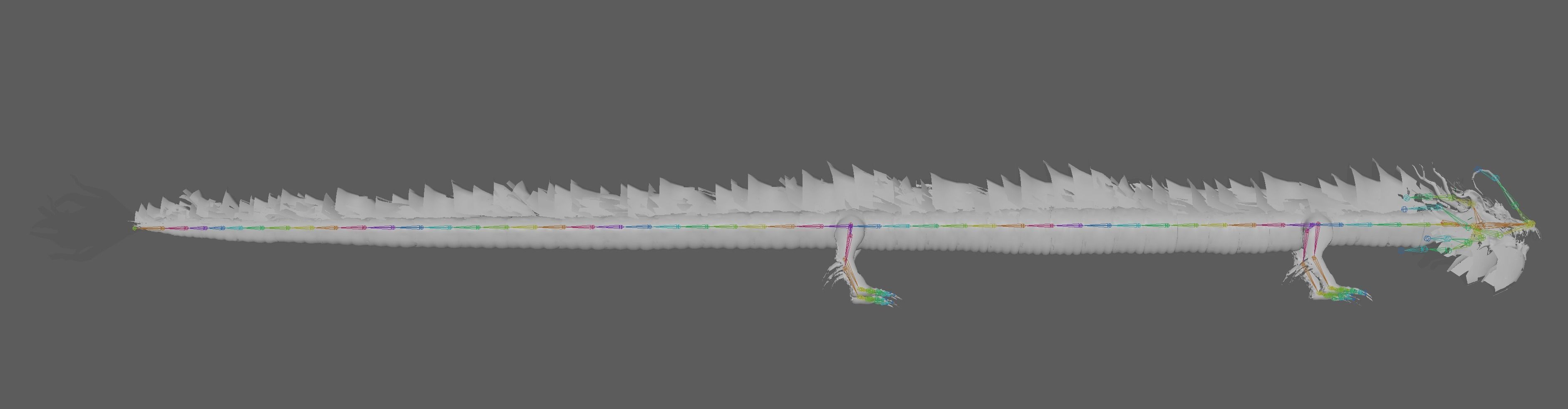 Golden Chinese Dragon 3D model_13