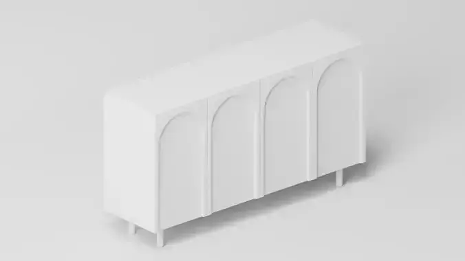 Carved Credenza Side Board