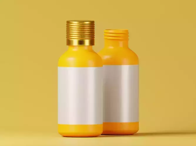 Cosmetic or Medicine Product Bottle 3D Model