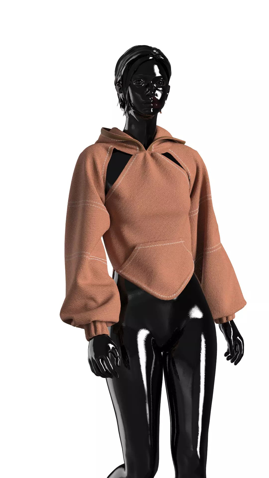 female fashion outfit 3D model 3D model_0