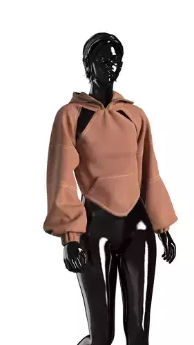 female fashion outfit 3D model 3D model