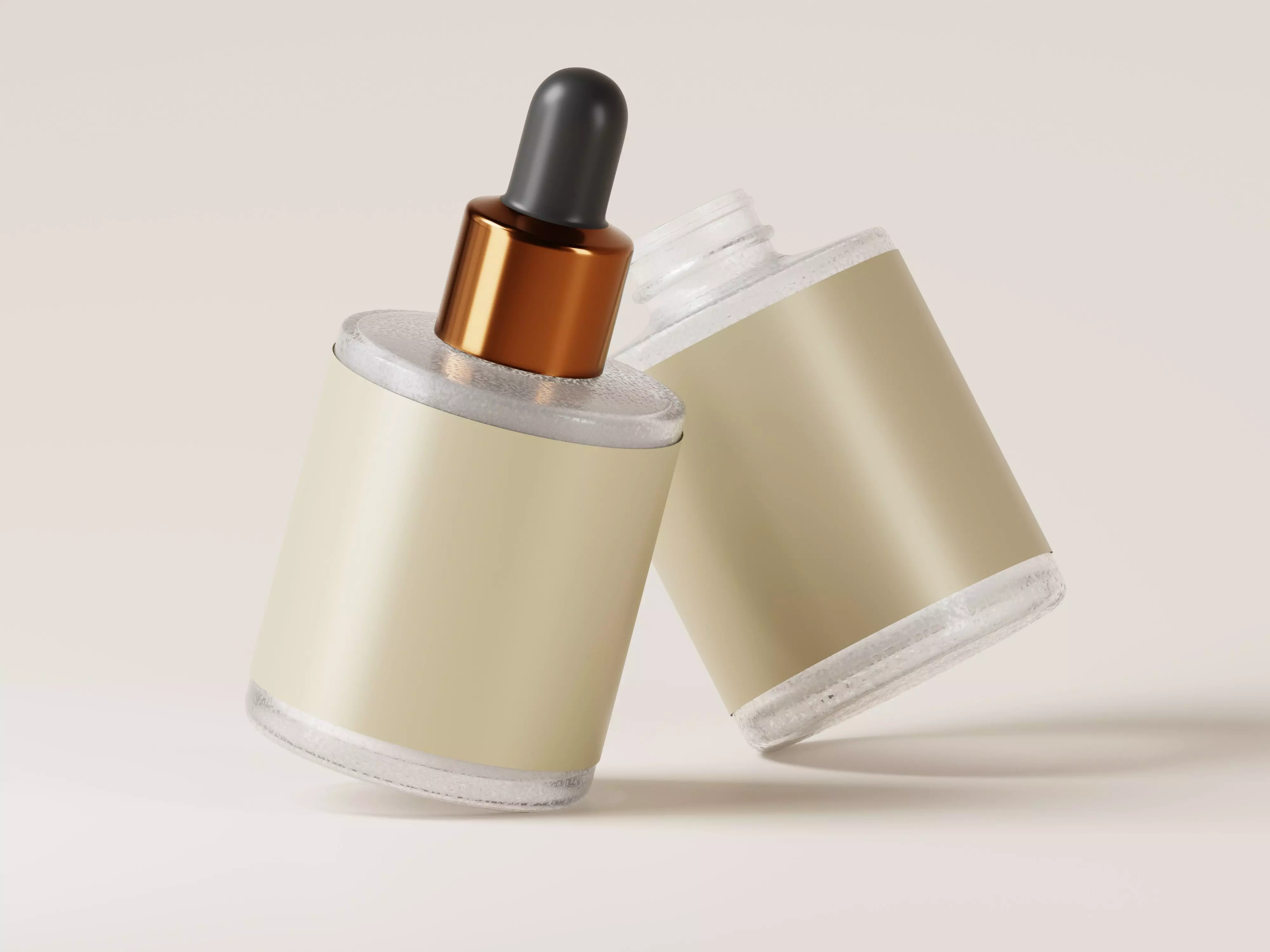 Cosmetic Dropper Bottle 3D Model Low-poly 3D model_0