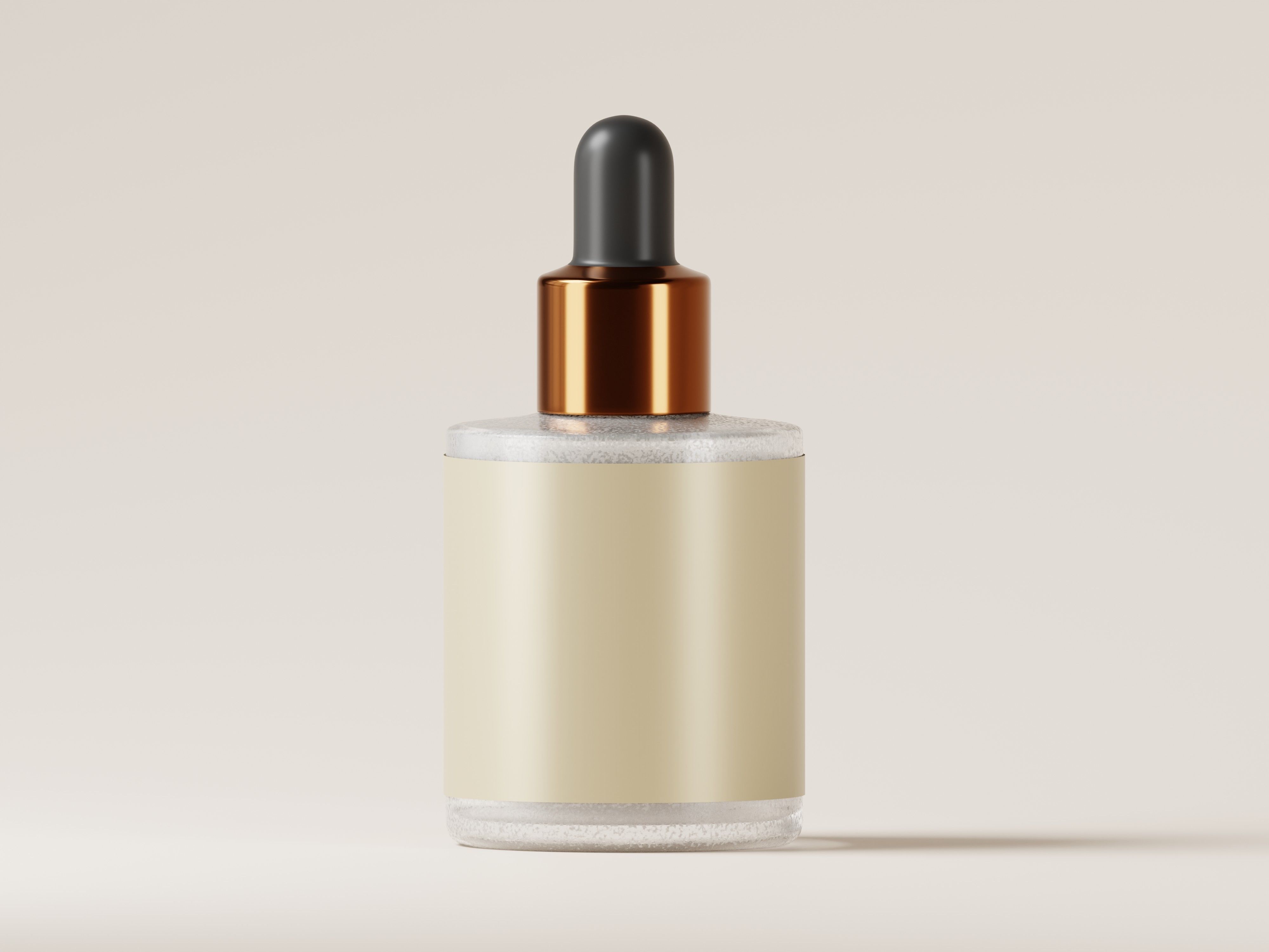 Cosmetic Dropper Bottle 3D Model Low-poly 3D model_1