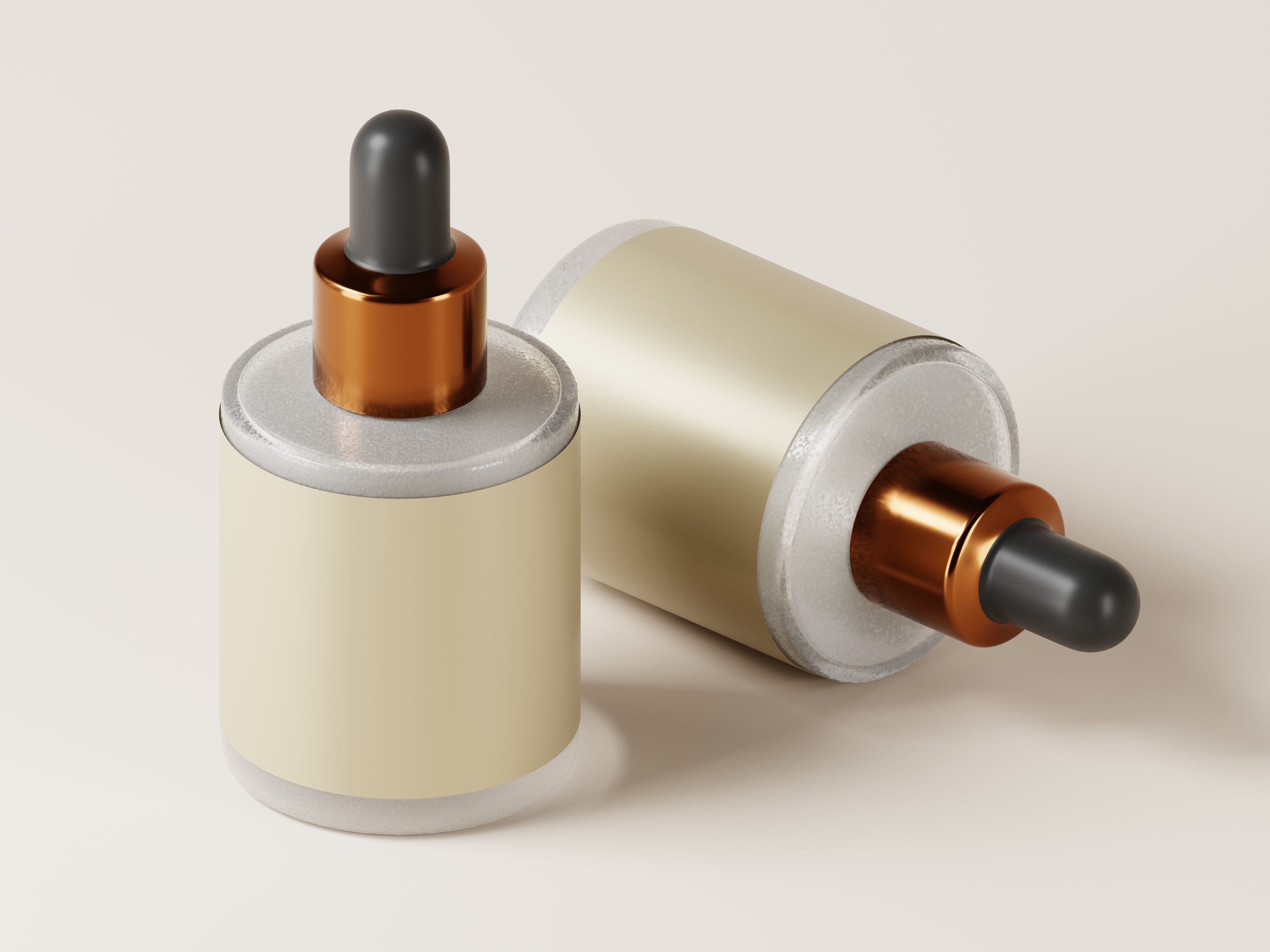 Cosmetic Dropper Bottle 3D Model Low-poly 3D model_8