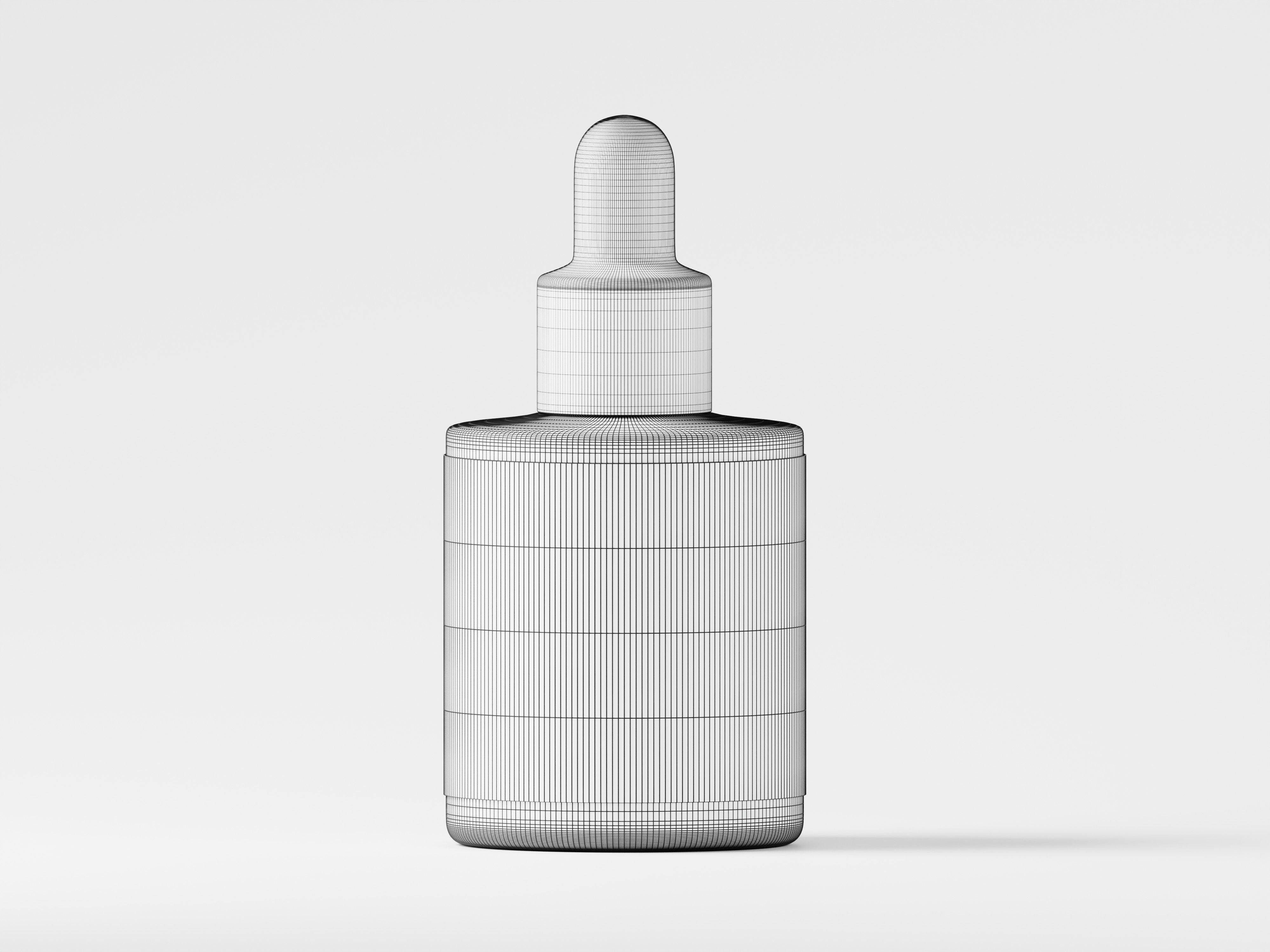 Cosmetic Dropper Bottle 3D Model Low-poly 3D model_2