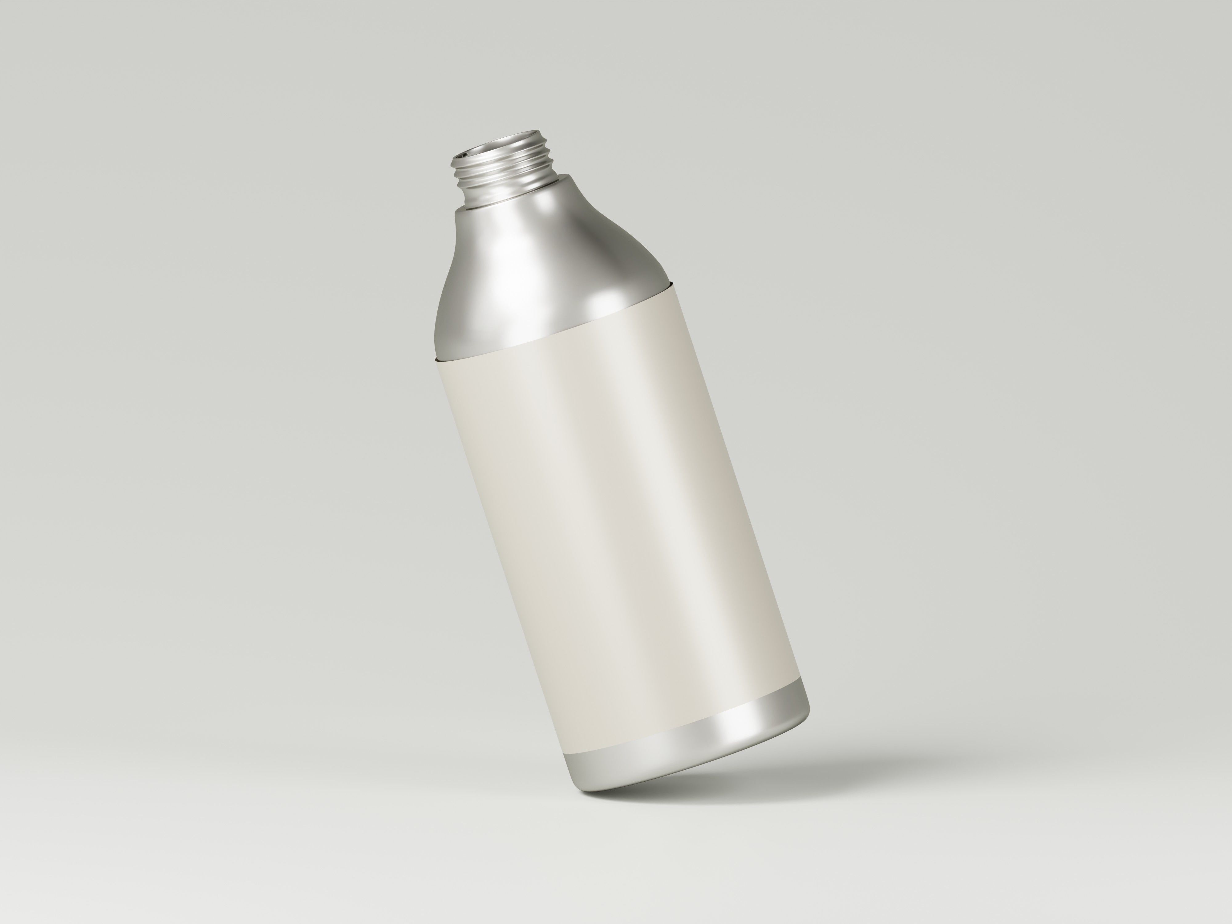 Aluminum Cosmetic Pump Bottle 3D Model Low-poly 3D model_7