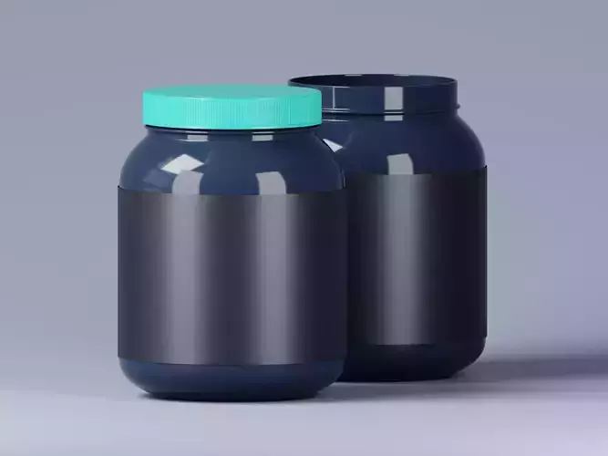 Cosmetic or Supplement Jar 3D Model