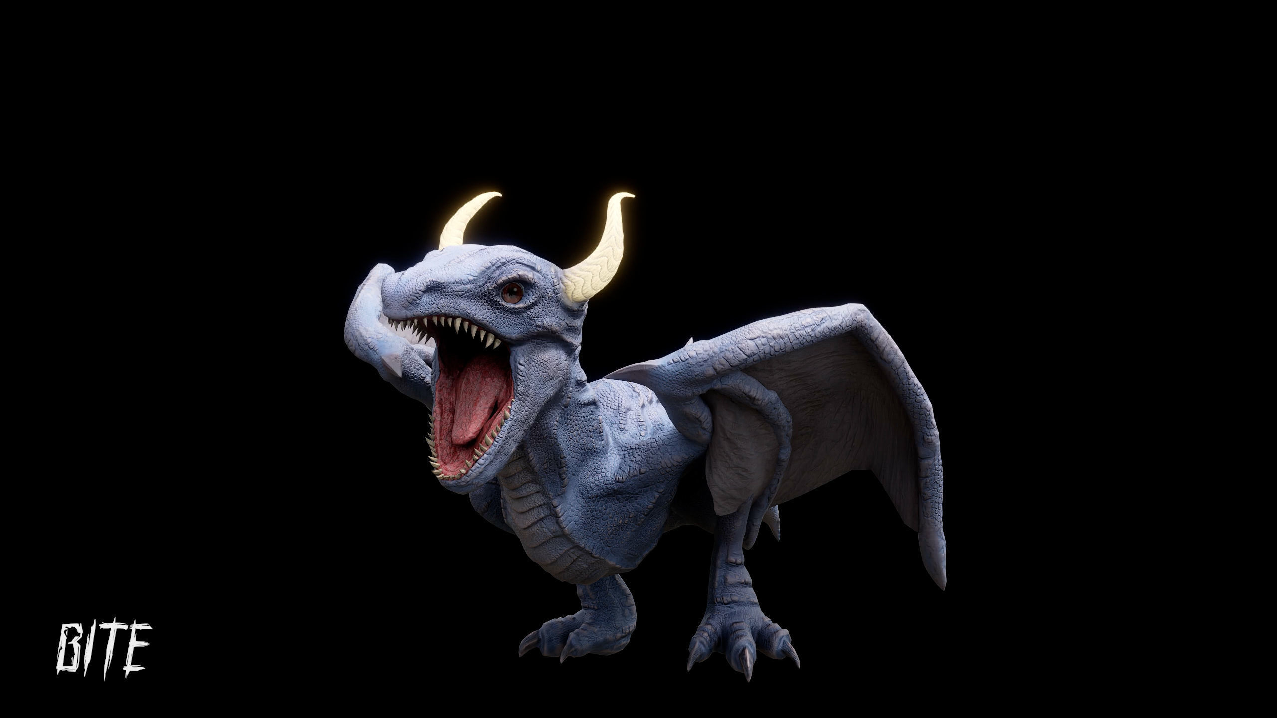 Young Wyvern - Dragonling Low-poly 3D model_19