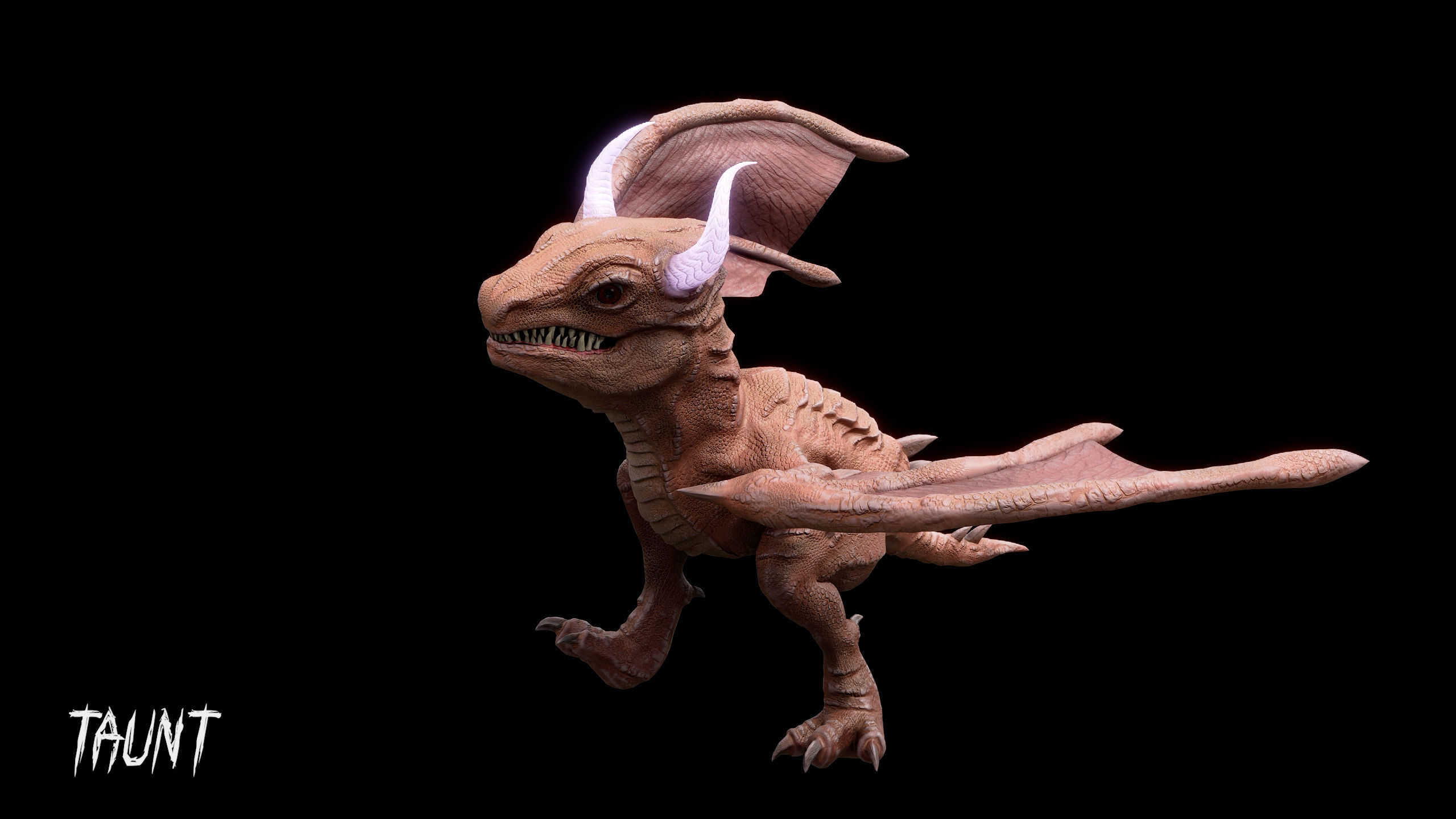 Young Wyvern - Dragonling Low-poly 3D model_14