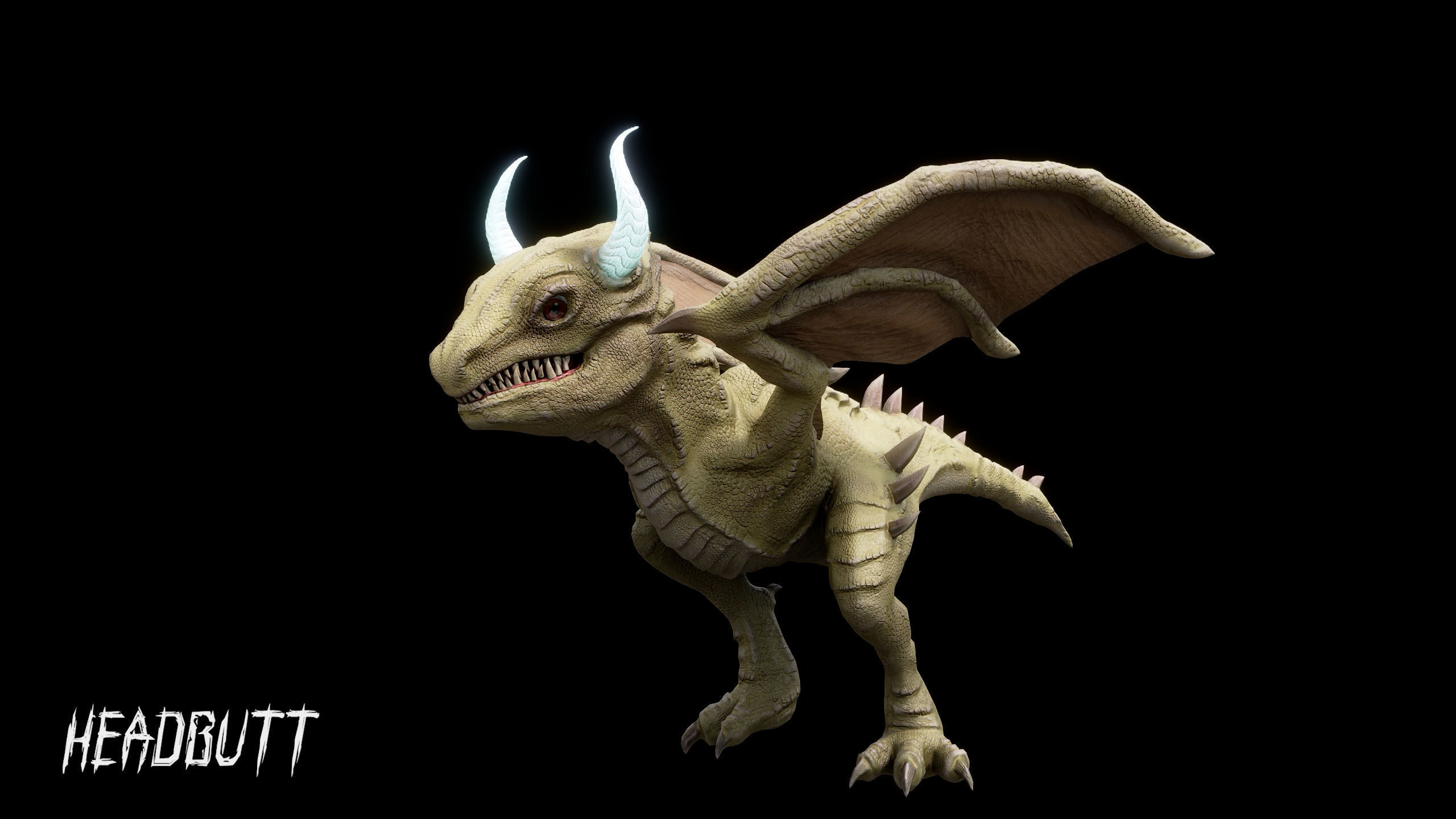 Young Wyvern - Dragonling Low-poly 3D model_22