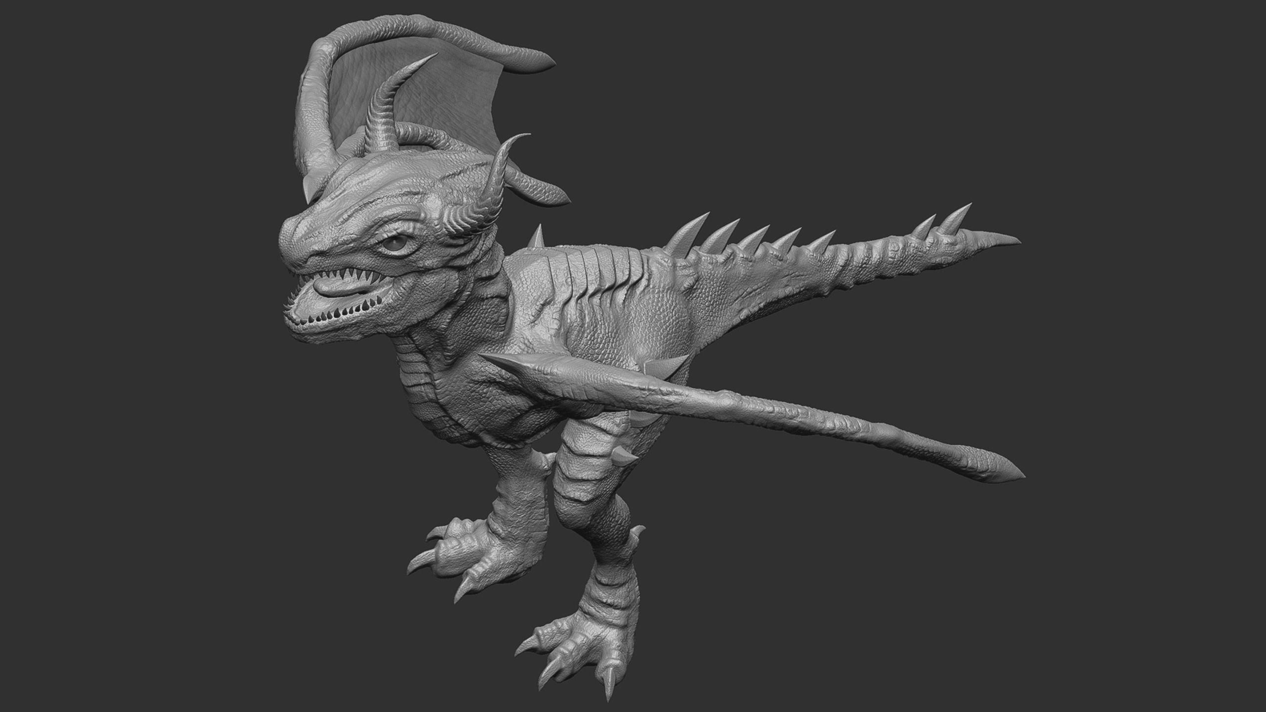Young Wyvern - Dragonling Low-poly 3D model_20