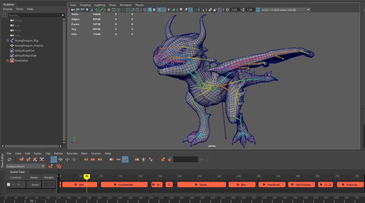 Young Wyvern - Dragonling Low-poly 3D model_12