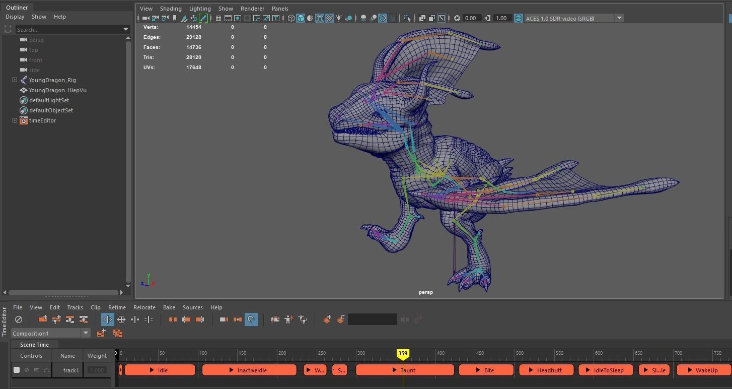 Young Wyvern - Dragonling Low-poly 3D model_27
