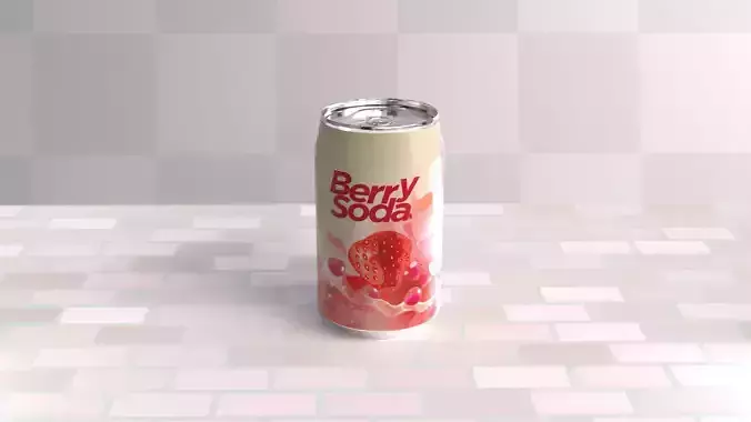 Alumium tin can for soft drink
